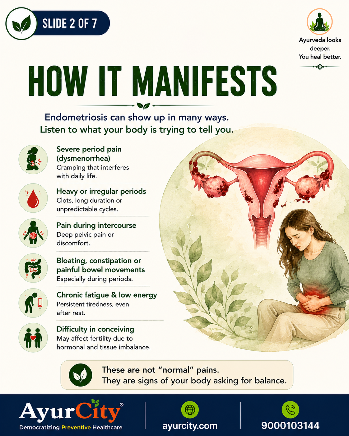 Endometriosis in Ayurveda: Understanding Apana Vayu — slide 2