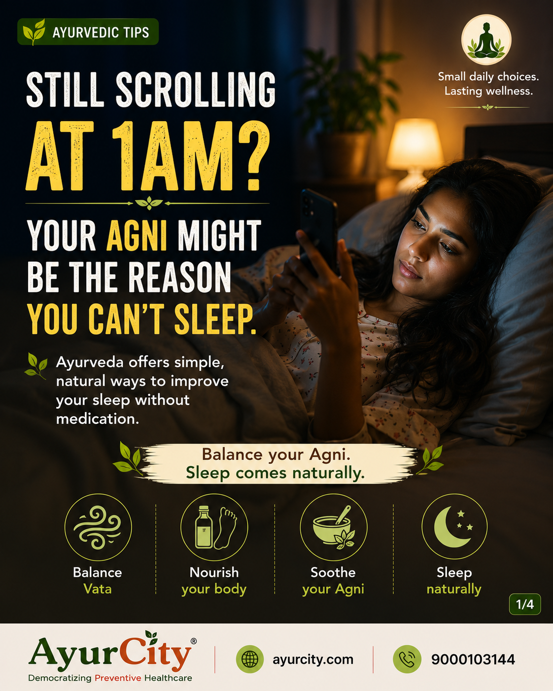 Can't Sleep? Your Agni Might Be the Reason — slide 1