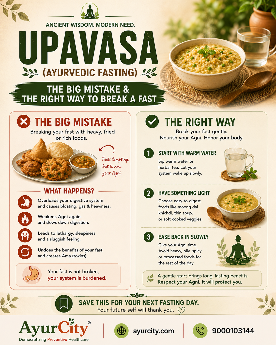 Upavasa: Why Ayurvedic Fasting Isn't About Starving Yourself — slide 4